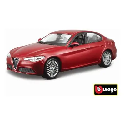 Bburago 1:24 Alfa Romeo Giulia (2016) Metallic červená 18-21080