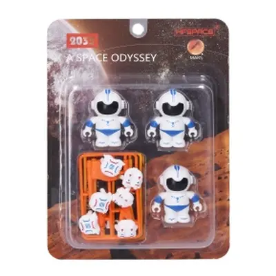 Astronaut 3 figurky 6 cm průzkumný tým