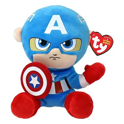 Beanie Babies SOFT Marvel CAPTAIN AMERICA, 15 cm (1)