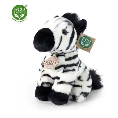 Plyšová zebra sedící 18 cm ECO-FRIENDLY