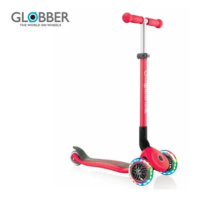 Globber Koloběžka Primo Foldable Lights Red