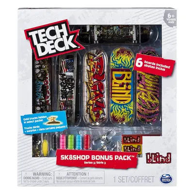 TECH DECK SKATESHOP 6KS S PŘÍSLUŠENSTVÍM