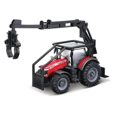 Bburago Farm Traktor 10cm Massey Ferguson 8740S - lesní traktor