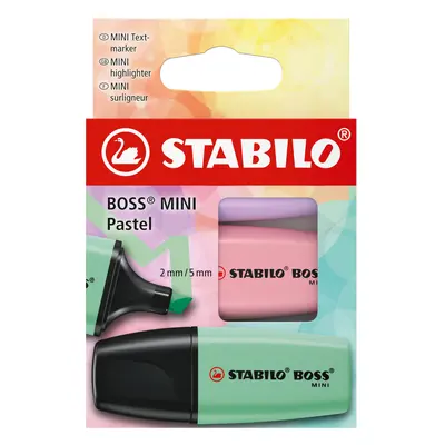 STABILO BOSS MINI Pastel 3 ks Sada