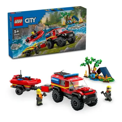 LEGO® City 60412 Hasičský vůz 4x4 a záchranný člun