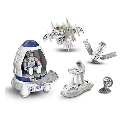 Vesmírný set s 2 figurkami 8 cm a raketou 21cm