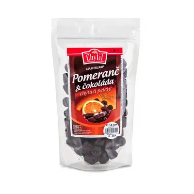 Chytil Chytací Pelety s Dírou 250g Hmotnost: 250g, Průměr: 20mm, Příchuť: Pomeranč / Čokoláda