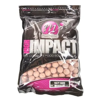 Mainline Boilies High Impact 20 mm 1kg Hmotnost: 1kg, Průměr: 20mm, Příchuť: Salty Squid