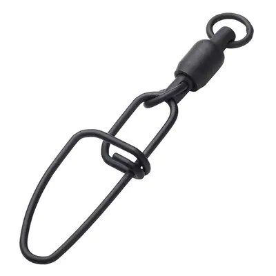 MadCat Karabinka S Obratlíkem Stainless BB Swivels W Crossl Snap Black 3 ks Velikost: #2 - 75kg