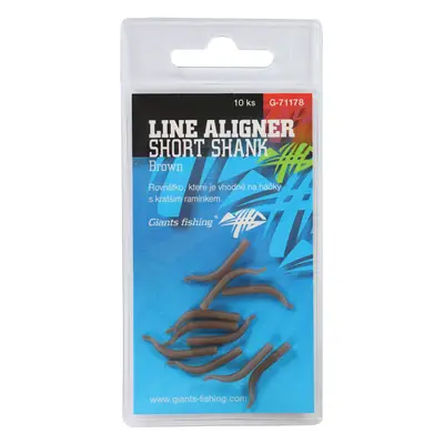 Giants Fishing Rovnátka Line Aligner Short Shank Large Brown 10ks