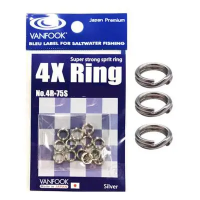 Vanfook Pevnostní Kroužky 4x Ring 4R-75S Varianta: 120lb/54kg 9ks