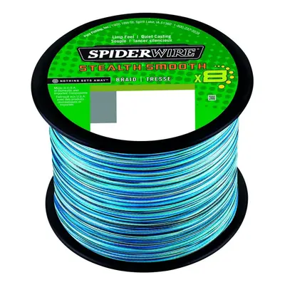 SpiderWire Pletená Šňůra Stealth Smooth 8 x8 PE Braid Blue Camo Nosnost: 12,7kg, Průměr: 0,13mm