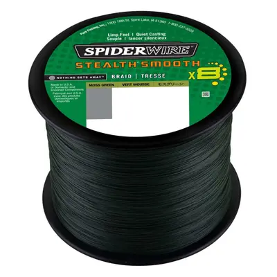 SpiderWire Pletená Šňůra Stealth Smooth8 Moss Green 1m Nosnost: 10,3kg, Průměr: 0,11mm