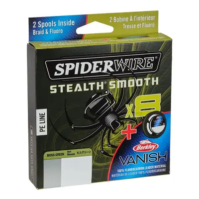 Spiderwire Splétaná Šňůra Stlth Smooth8 Moos Green 150m Nosnost: 10,3kg, Průměr: 0,11mm