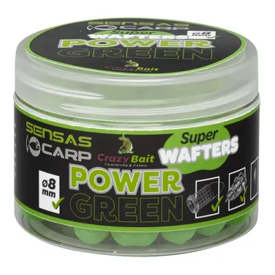 Sensas Plovoucí Nástraha Wafters Super 8mm 80g Hmotnost: 80g, Průměr: 8mm, Příchuť: Power Green 