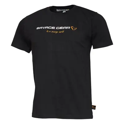 Savage Gear Tričko Junior T-shirt Black Ink