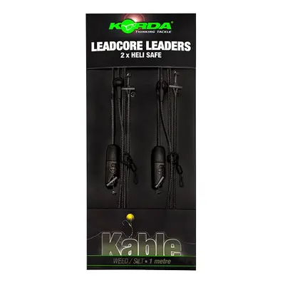 Korda Olověná Montáž Leadcore Leader Heli Safe 1m 2ks Barva: Weed