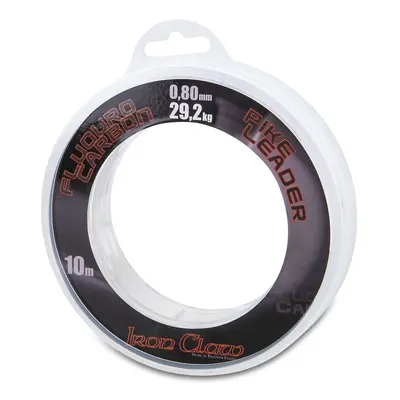 Iron Claw Vlasec Fluorocarbon Pike Leader 10 m Nosnost: 34,5kg, Průměr: 0,90mm