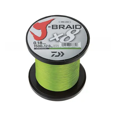 Daiwa Pletená Šňůra J-Braid X8 Chartreuse 1m Nosnost: 8,0kg, Průměr: 0,13mm