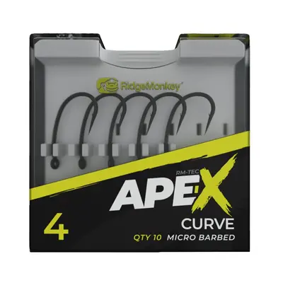 RidgeMonkey Háčky Ape-X Curve Barbed 10ks Velikost háčku: #8