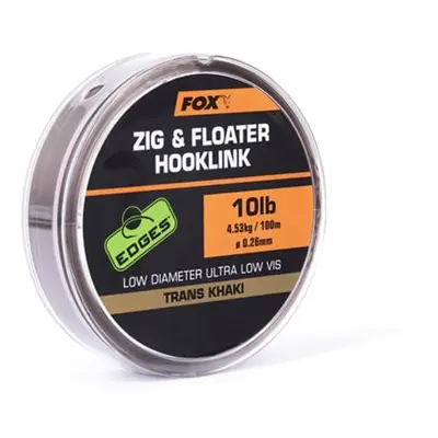 Fox Plovoucí vlasec Zig & Floater Hooklink Trans Khaki 100m Varianta: 10lb