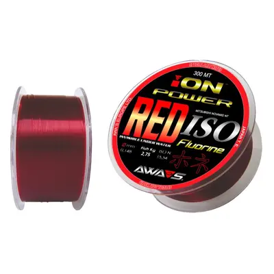 AWAS Vlasec Ion Power Red Iso Fluorine 300m Nosnost: 3,7kg, Průměr: 0,16mm