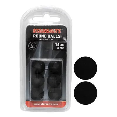 Starbaits Plovoucí Kulička Round Balls 14mm 6ks Varianta: Černá, Průměr: 14mm