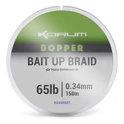 Korum Pletená Šňůra Bopper Bait Up Braid 150m Nosnost: 65lb, Průměr: 0,34mm