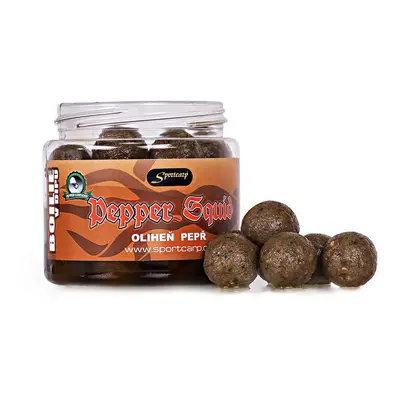 Sportcarp Boilies v Dipu Dipped Boilies 200 ml 18 mm Průměr: 18mm, Příchuť: Pepper Squid