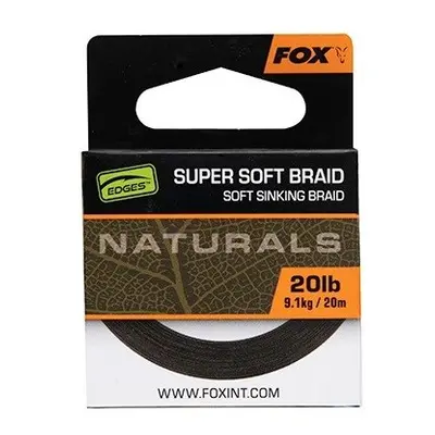 Fox Návazcová Šňůrka Naturals Soft Braided Hooklength 20 m Varianta: 20lb, Nosnost: 9,1kg