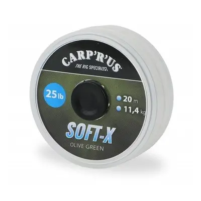 Carp ´R´ Us Carp´R´Us Návazcová Šňůrka Soft-X Olive Green 20 m Nosnost: 45lb