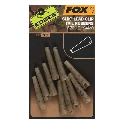 Fox Převleky Edges Camo Silk Lead Clip Tail Rubbers 10 ks Velikost 10