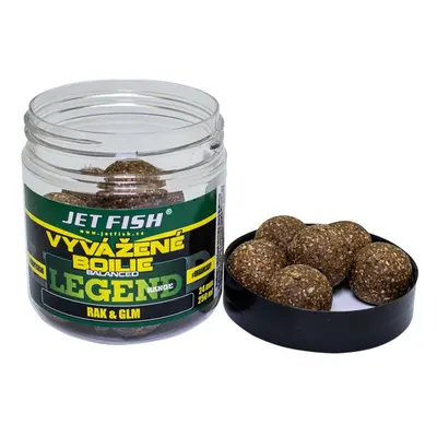 Jet Fish Vyvážené Boilie Legend Range Rak & GLM 250ml Hmotnost: 250g, Průměr: 20mm