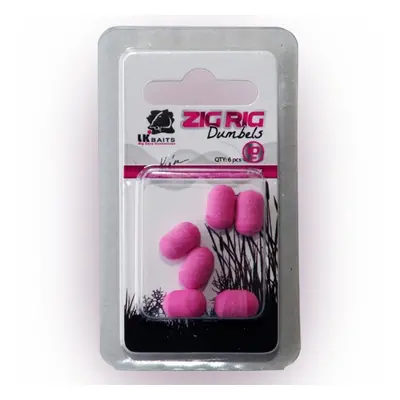 LK Baits ZIG RIG Dumbels Pop–Up 10 mm Varianta: PINK, Průměr: 10mm