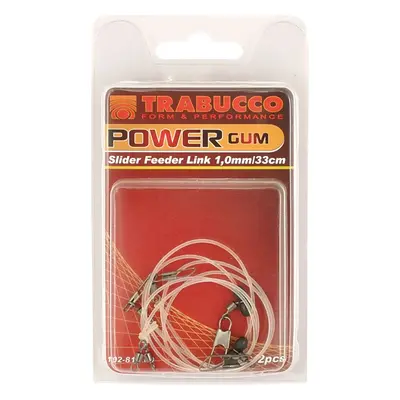 Trabucco Feederová Guma 2 ks,Navázané S Karabinkou, Obratlíkem - 1.0mm Varianta: 1,3mm