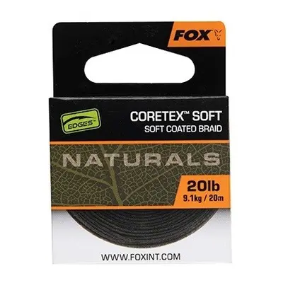 Fox Návazcová Šňůrka Naturals Coretex Soft 20 m Varianta: 20lb, Nosnost: 9,1kg