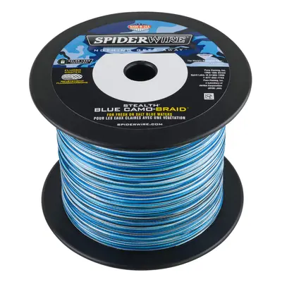 Spiderwire Pletená Šňůra Stealth Smooth x8 Blue Camo 1m Nosnost: 6 kg, Průměr: 0,07mm