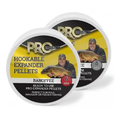 Sonubaits Pelety Pro Hookable Expander Pellets 100g Hmotnost: 100g, Průměr: 6mm, Příchuť: Banoff