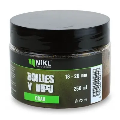 Nikl Boilies v Dipu 18+20mm 250g Hmotnost: 250g, Průměr: 18+20mm, Příchuť: Crab