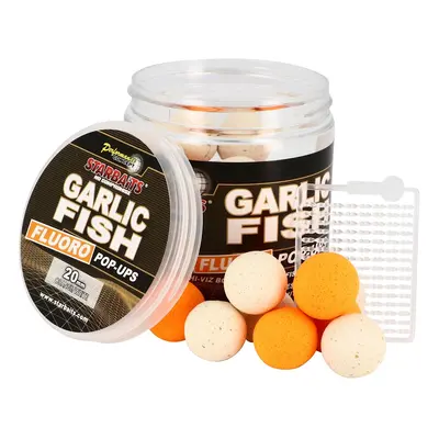 Starbaits Plovoucí Boilie Fluo Garlic Fish Hmotnost: 80g, Průměr: 20mm