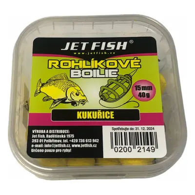 Jet Fish Rohlíkové Boilie Kukuřice Hmotnost: 40g, Průměr: 15mm