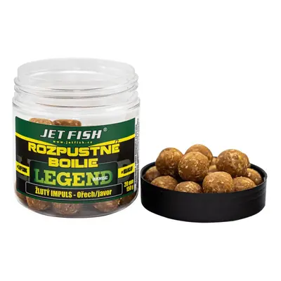 Jet Fish Rozpustné Boilie Legend Range Žlutý Impuls - Ořech / Javor 250ml Průměr: 24mm