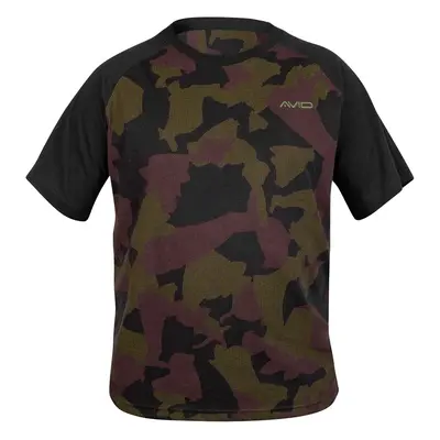 Avid Carp Tričko Distortion Camo Lite T-Shirt