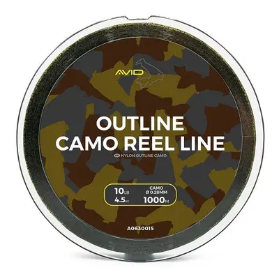 Avid Carp Vlasec Outline Camo Reel Line 1000 m Varianta: 10lb, Nosnost: 4,5kg, Průměr: 0,28mm