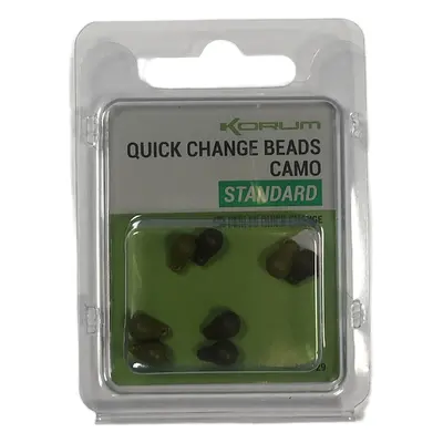 Korum Rychlovýměnné Zarážky Quick Change Beads Camou 8ks Velikost: Standard