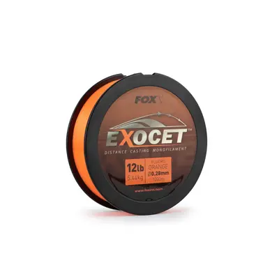 FOX Vlasec Exocet Fluoro Orange Mono 1000 m Nosnost: 14lb, Průměr: 0,30mm