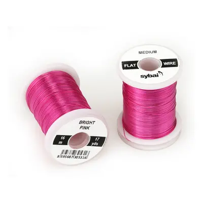 Sybai Drátek Flat Colour Wire Medium Bright Pink