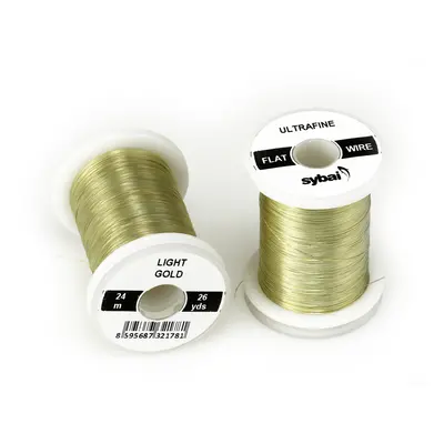 Sybai Drátek Flat Colour Wire Ultrafine Light Gold