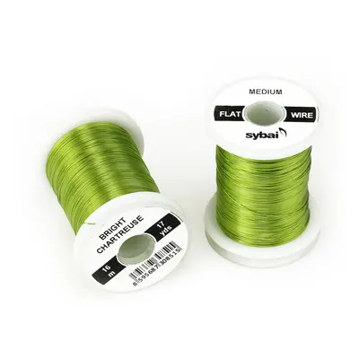 Sybai Drátek Flat Colour Wire Medium Bright Chartreuse