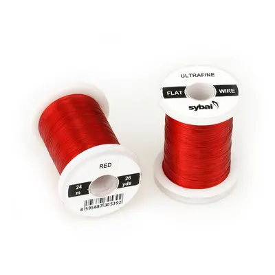 Sybai Drátek Flat Colour Wire Ultrafine Red